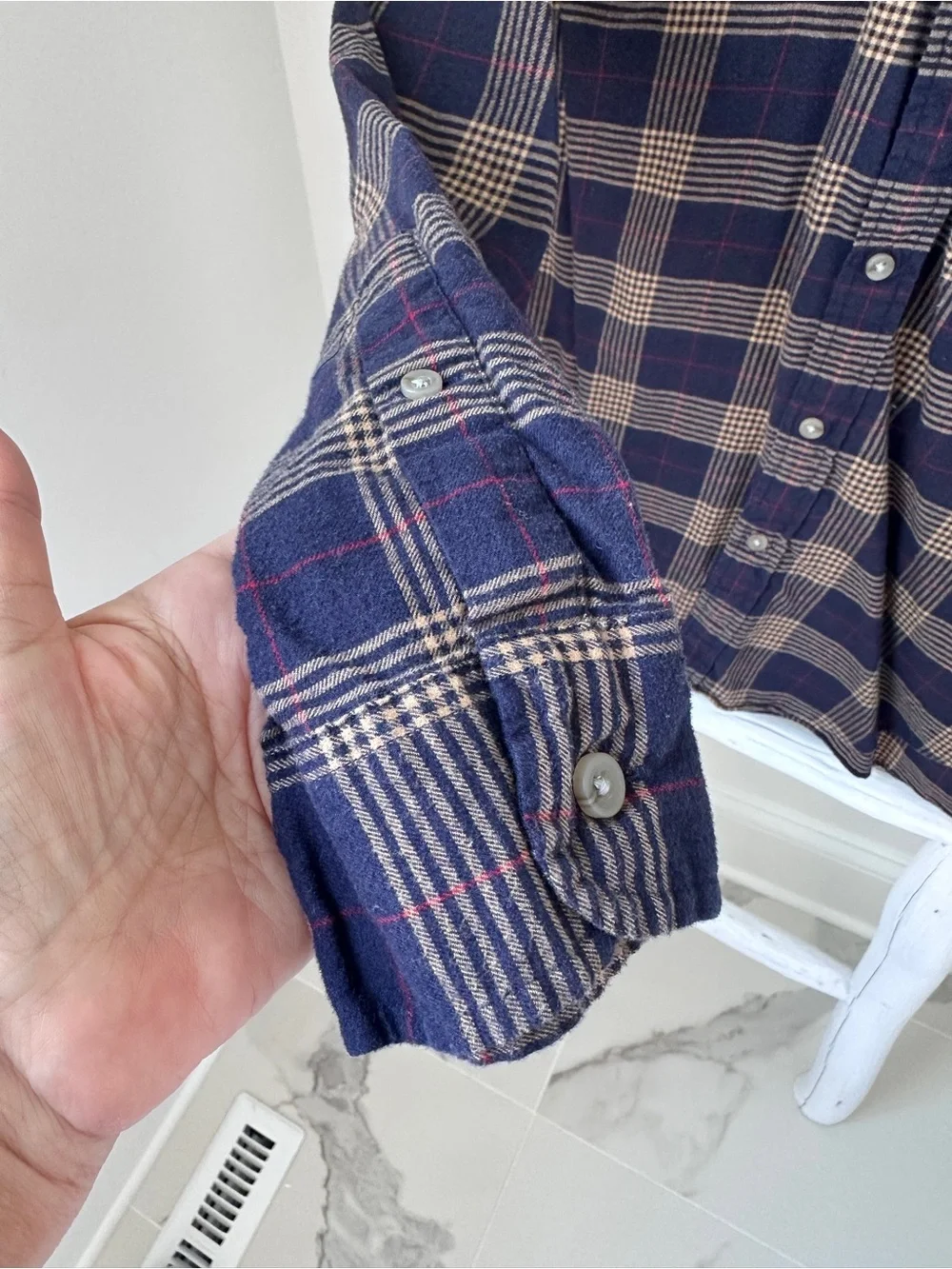 J. Crew lightweight plaid